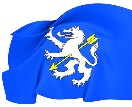 Flag of Wolfenschiessen, Switzerland.