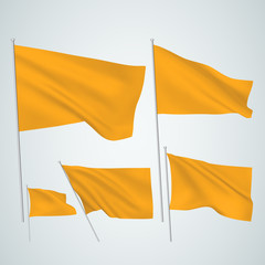 Orange vector flags