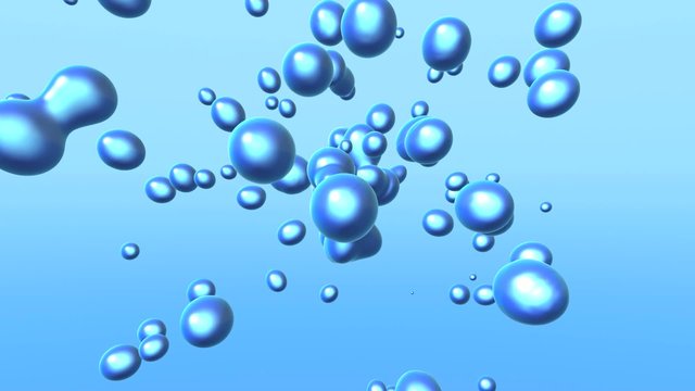 Air bubbles in water