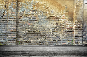 Street grunge wall. Digital background for studio photographers.