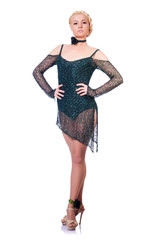 Female dancer dancing traditional dances