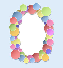 The frame of the circles.
