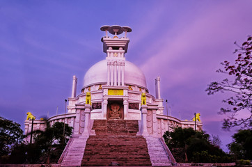 Peace Temple in Bhubaneswar, India