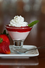 strawberry mousse