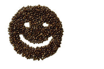 Coffee bean smile