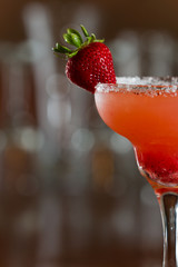 strawberry margarita garnish