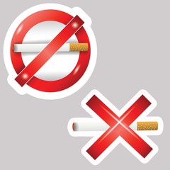 Obraz premium cigarette stickers