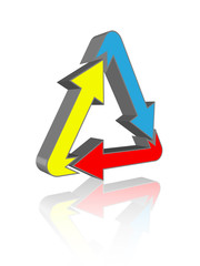 Triangle Arrow Logo (business corporate symbol icon)