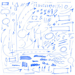 vector doodle design elements © schab