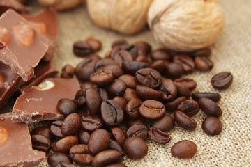 Coffee grunge background