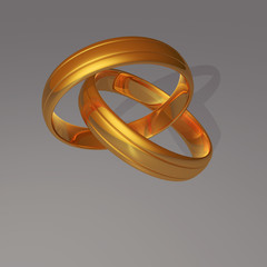 Wedding rings-tangled