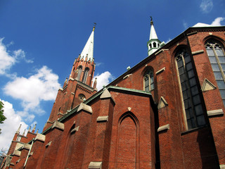 Fototapeta na wymiar Calvary church in Piekary Slaskie, Poland