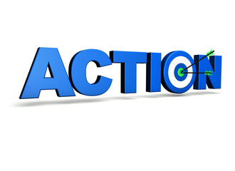 Action Target Business Concept