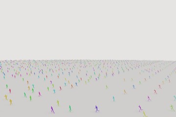 走る人々のイメージ