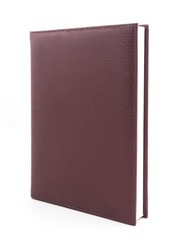 Brown cover book isolated on white background