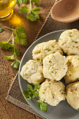 Homemade Matzo Balls with Parsley