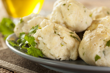 Homemade Matzo Balls with Parsley