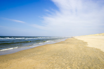 Fototapeta na wymiar Beach on North Sea, the Netherlands