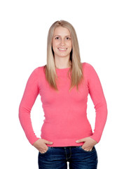 Fototapeta premium Attractive woman smiling