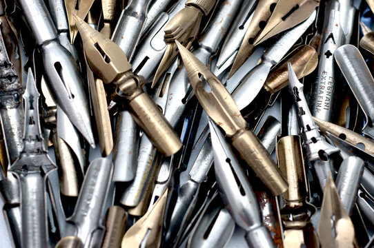 Group of drawing nibs