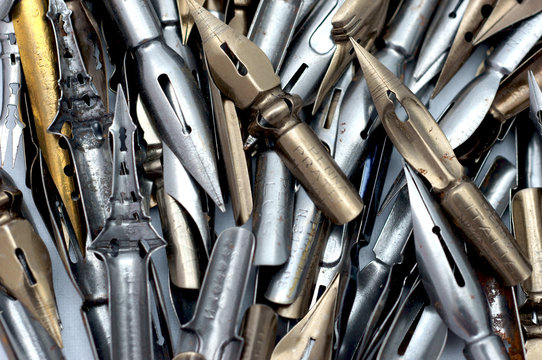 Group of drawing nibs