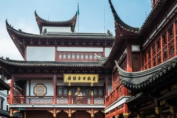 Foto op Plexiglas tea house of Fang Bang Zhong Lu old city shanghai china © snaptitude