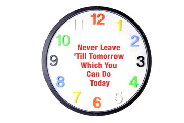 Naklejka premium Wall Clock