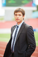 Portrait of a businessman, Outdoor