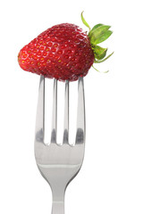Fork with Strawberry