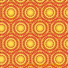 Sommmerfarben grunge Mandalas