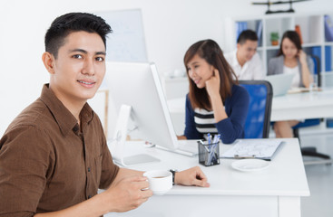 Fototapeta premium Businessman in casual