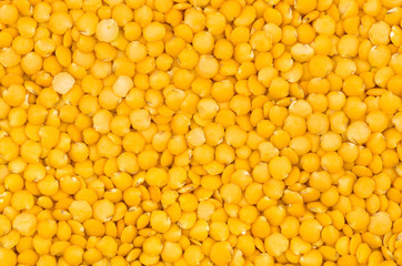 Gelber Linsen Hintergrund  Nahaufnahme