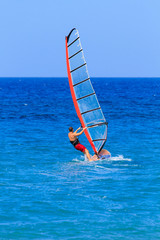 Man windsurfing Recreation