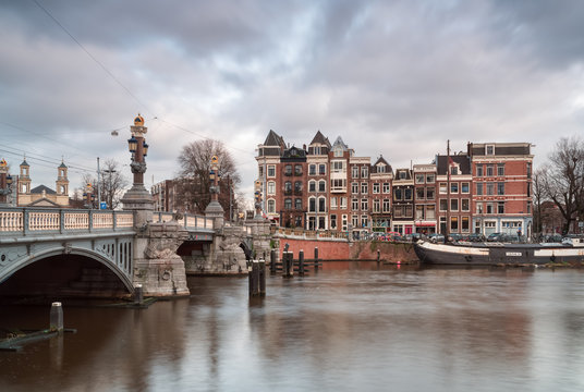 Bridge and achitecture in Amsterdam