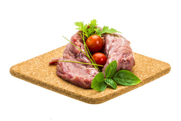 Raw pork meat