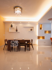 modern dining room