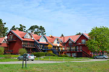 Fototapeta na wymiar The guest house in Nida, Lithuania