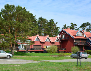 Fototapeta na wymiar Pensjonat w Nida, Litwa