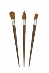 Drei verschiedene Pinsel - Sortiment  - Brushes