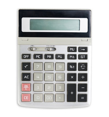 Calculator isolated on a white background