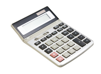 Calculator isolated on a white background