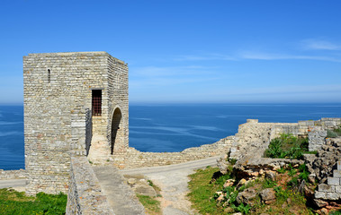 Fototapeta na wymiar Medieval fortress on Cape Kaliakra, Black Sea, Bulgaria