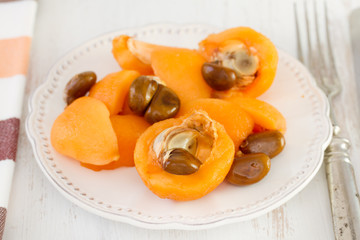 fruits on white plate