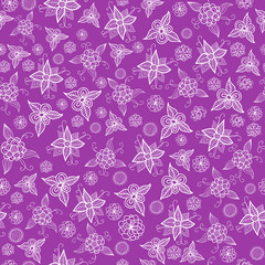 vintage flower seamless pattern