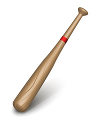 Baseball bat. Vector