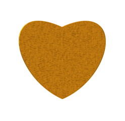 Herz Gold flach glänzend