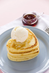 Heart Shaped Pancakes