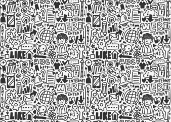 seamless internet network pattern