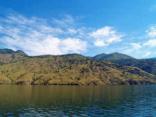 Mountains Overlooking Lake Chelan in Washington State USA