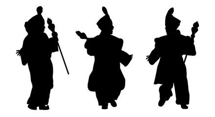 silhouettes of little prince from orient